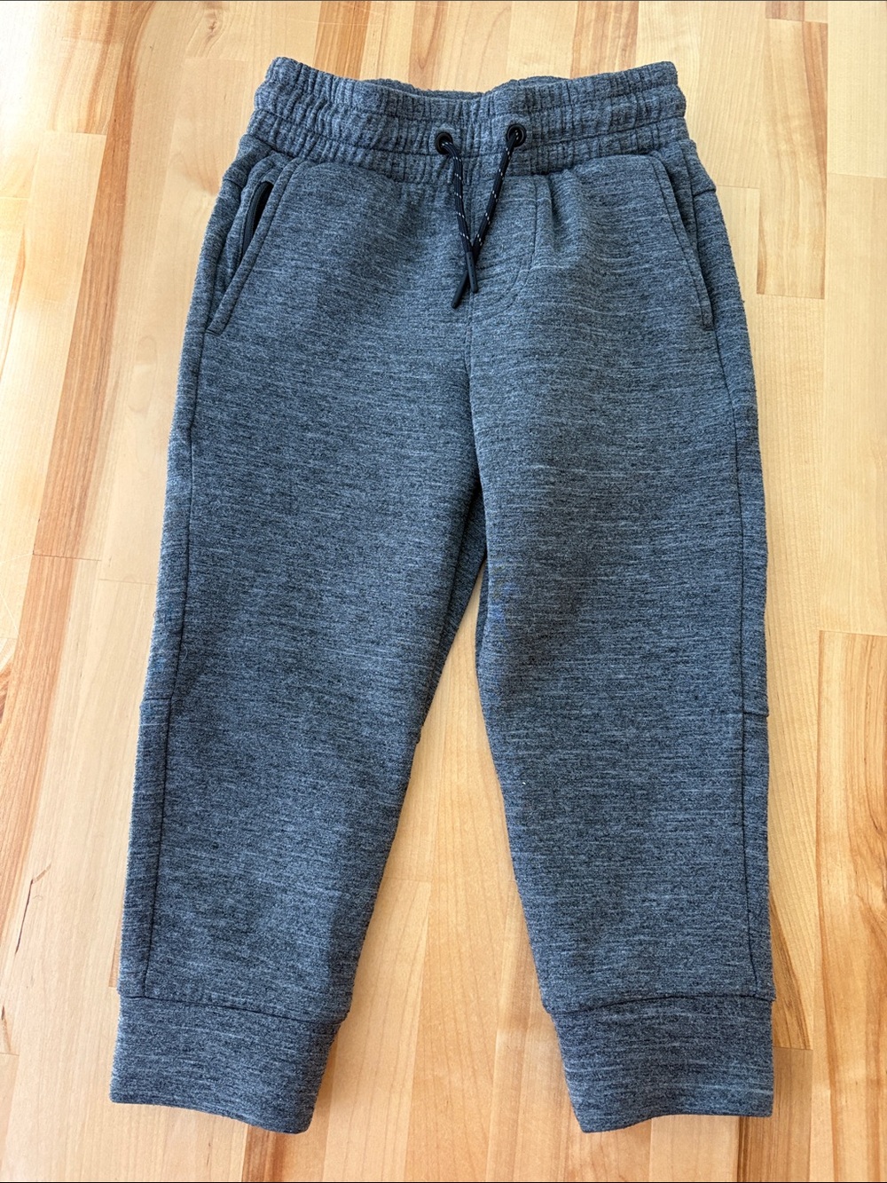 Kids Heather Gray Jogger Sweatpants with Drawstring Waist
